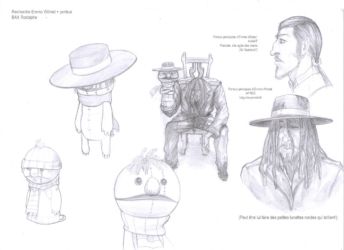 Premier design d'Emmo. Ca c'est du bon boss pour un premier tome ! Enfin le porteur, parce que le Emmo on l'a bien rebossé.